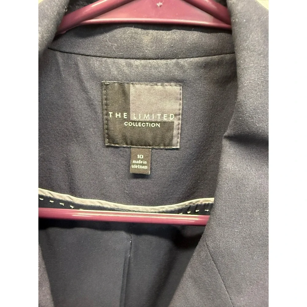 The Limited Collection Navy Blue Single Button Blazer Jacket Size 10